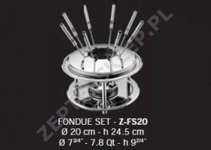 Zestaw fondue z 8 widelcami Z-Line Masterpiece