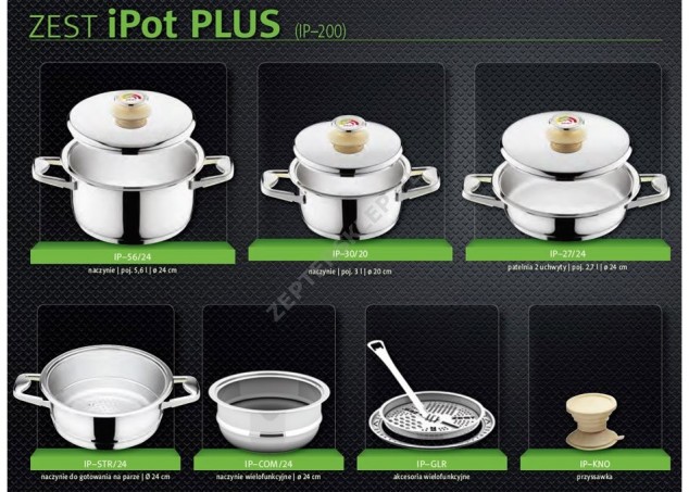 Zestaw naczyń ZEST iPOT PLUS+ GRATIS Zepter